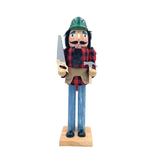 Santa's Workshop 14" Handyman Carpenter Nutcracker By Santasworkshop | 4" x 5" x 14" | Michaels®